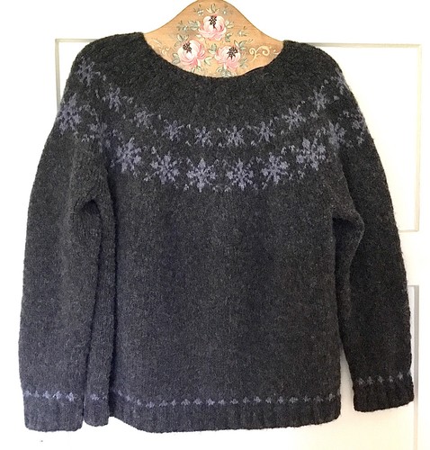Flauschiger norweger pullover - flauschiger,