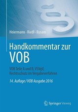 Handkommentar zur VOB Wolfgang