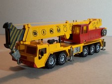 Siku 4010 /4110 Ur-Version, Faun Autokran "Siku", gelb, Vitrinenmodell, komplett