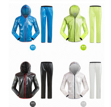 Herren Damen Fahrrad Regenanzug Sets Wasserdicht Winddicht Regenjacke Regenhose
