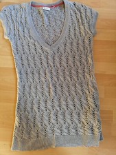 Street One Long Pulli *Länger Strickpulli Halbarm * Pullover grau Größe M 42 *