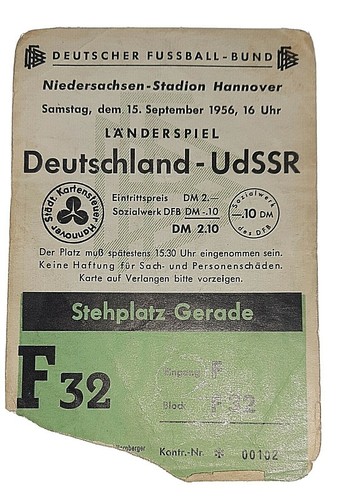 Orig ticket deutschland udssr - ticket,