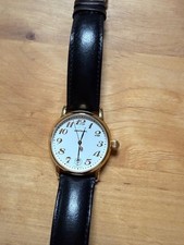 Montblanc Meisterstück, Uhr vergoldet mit schwarzem Armband