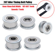 GT2 Zahnriemen Flachriemenscheibe 16-60 Zähne 6mm/10mm Zahnriemen 3D-Drucker