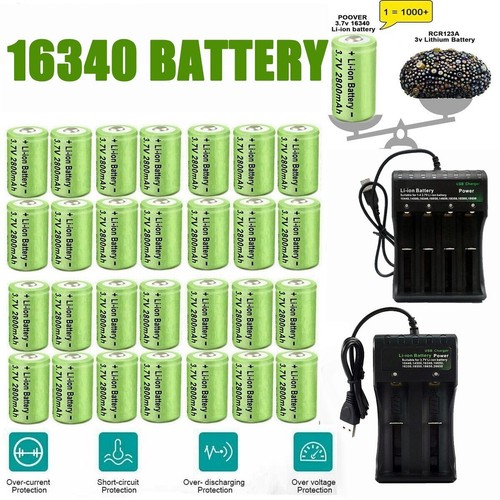 Cr123 akku 2800mah - 2800mah, 3.7v