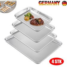 Backblech, Edelstahl Groß Auflaufform Ofenblech 4Er Set, Rechteckig Backform Kuc