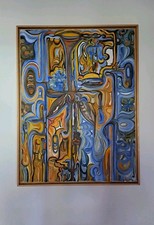 Gemälde Bild Abstrakt 60x80cm Leinwand Deko Interior handgemalt deutsch Floral 