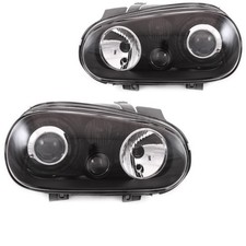 Scheinwerfersatz Set für VW Golf IV 4 1J Bj. 97-03 schwarz DE-Licht R32 Look