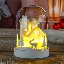 LED Deko Glasglocke Dekoglocke