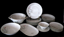 Tafelservice 21 tlg 6 Personen Goldrand weiße Rose Retsch Bavaria Wunsiedel