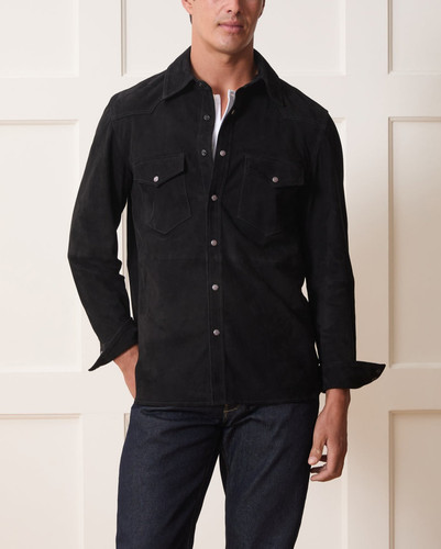 Herren schwarz wildleder leder - herren,