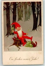 10672042 - Bowle Gefaess Eichhoernchen  Neujahr Verlag Dondorf Nr. 1025 Zwerg