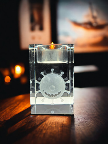 Foto teelichthalter glas - 2d, im