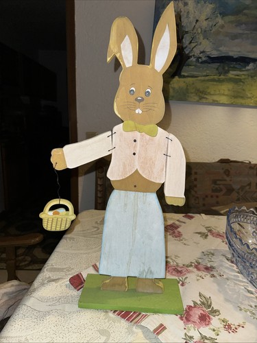 Holz figur hase groß - figur, 58