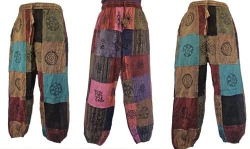 5xl patchwork baumwollhose - patchwork,
