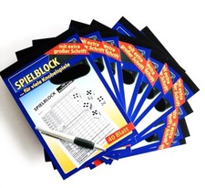 10x Spielblock Würfelspiel