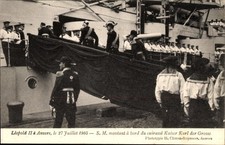 Ak Antwerpen Anvers Flandern, Leopold II von Belgien, SMS Kaiser... - 4203032