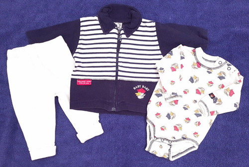3tlg baby outfit maritim - h&m,