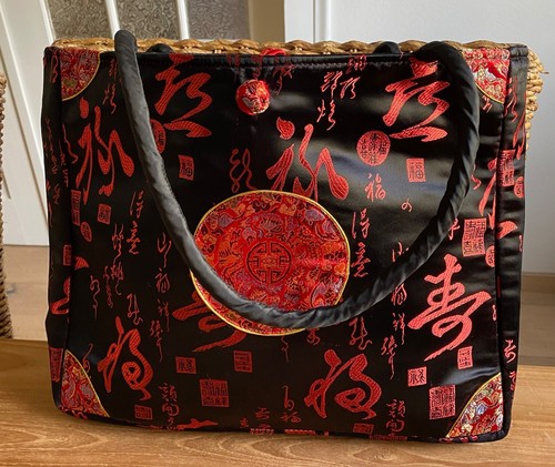 Kunstseide umhängetasche rot - kunstseide,