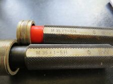 2 x Gewinde Lehrdorn M 35 x 1 - 5H Feingewinde Gewindelehrdorn LMW NEU #LB2-2#