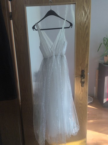 Damenkleid tüll weiß - damenkleid,, tüll,