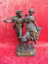 Große alte metallfigur - , große,