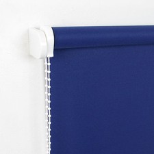 Kettenzugrollo Seitenzugrollo Fensterrollo Tür Rollo Dunkelblau Breite 60-200 cm