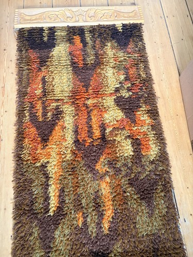 Vintage teppich orange shag - vintage,