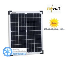 revolt Mobiles Solarpanel, monokristal. Solarzelle, 20 W (Versandrückläufer)