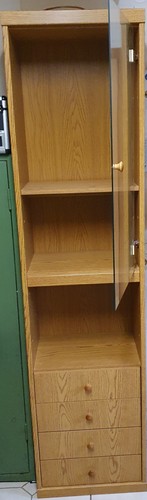 Schrank mit vitrine - mit, vitrine,
