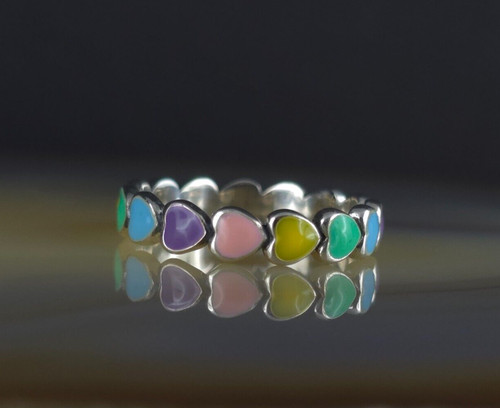 Ring silber 925 emaille 2 - 925,
