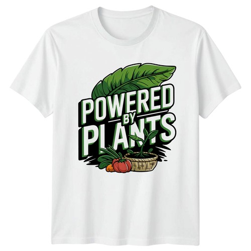 Powered plants shirt - powered, t-shirt