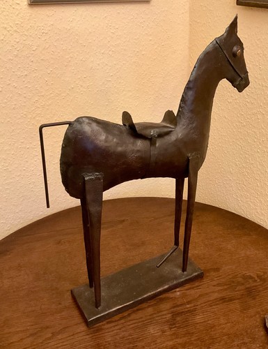 Pferd aus blech rustikale - pferd,