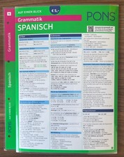 Spanisch Lerntafeln von Pons