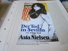 Kaiserreich Archiv N4 4735 Filmtheater Asta Nielsen Der Tod in Sevilla 1913