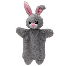 Handpuppe Kaninchen grau 34cm