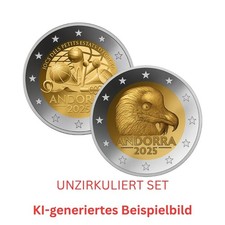 VVK Andorra 2025 UNC SET Spiele und Bartgeier