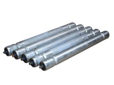 5x Sicken Tragrollen RL 492 mm Ø 50 mm Sechskant Stahlrolle für Rollenbahn