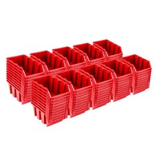 Set 100 x Stapelboxen NP4 rot