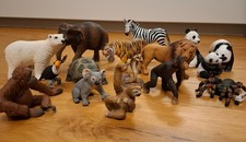 16 Schleich Zootiere/Wildtiere teilweise mit Fahne