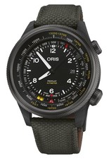 Oris ProPilot Höhenmesser Automatisch Grün Textil Herren Uhr 793 7775 8734-Set