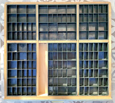 ? Original Schublade aus Druckerei mit Einsatz-massive Laden-insges.3 vorrätig.