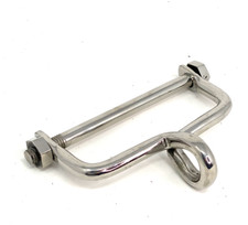 Haken für Zugstrang vorne Edelstahl 10cm breit