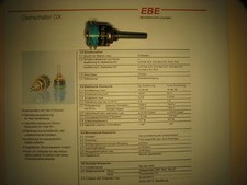 Schalter Stufen Drehschalter  3 Stufen 4Eingänge EBE GX1/4x3