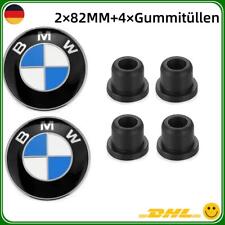 2×82mm+4×Gummitüllen Blau Weiß Emblem Heckklappe Kofferraum Motorhaube Für BMW