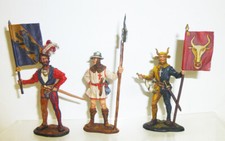 3 Zinnfiguren Schweizer Murten