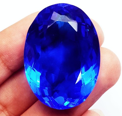 Blauer topas oval schliff - blauer,