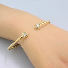 Brillant Diamant Gold-Armreif flexibel   750er Gelbgold 6,2 gr Wert 3.800 Euro