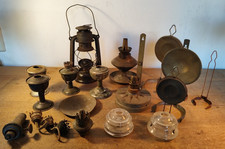 Lot ersatzteile petroleumlampe - ersatzteile,