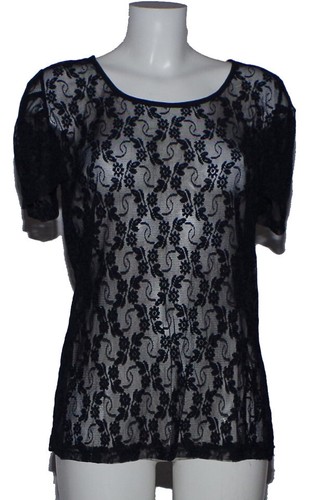 Spitzenshirt schwarz 